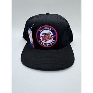 NWT 1991 Minnesota Twins AL West Champs Snapback Hat MLB Vintage